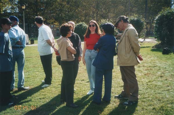 John Dewey High School reunion 2000, tree planting in memory of Mitchel and Bonnie
