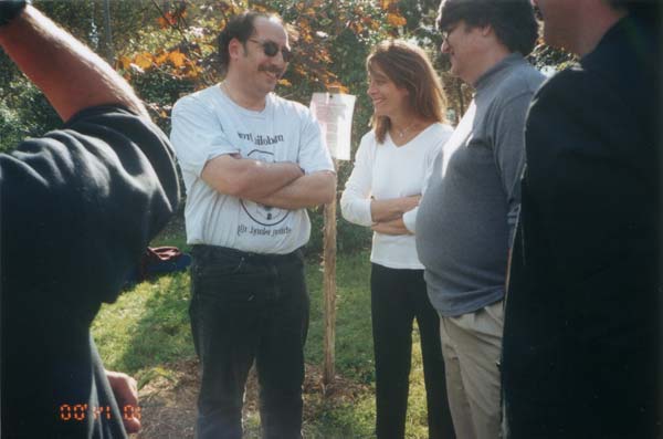 John Dewey High School reunion 2000, tree planting in memory of Mitchel and Bonnie