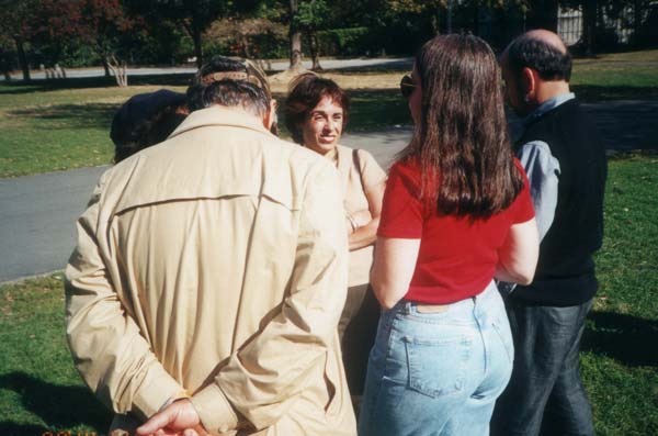 John Dewey High School reunion 2000, tree planting in memory of Mitchel and Bonnie
