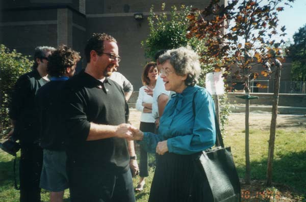 John Dewey High School reunion 2000, tree planting in memory of Mitchel and Bonnie