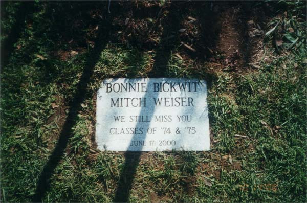 John Dewey High School reunion 2000, tree planting in memory of Mitchel and Bonnie